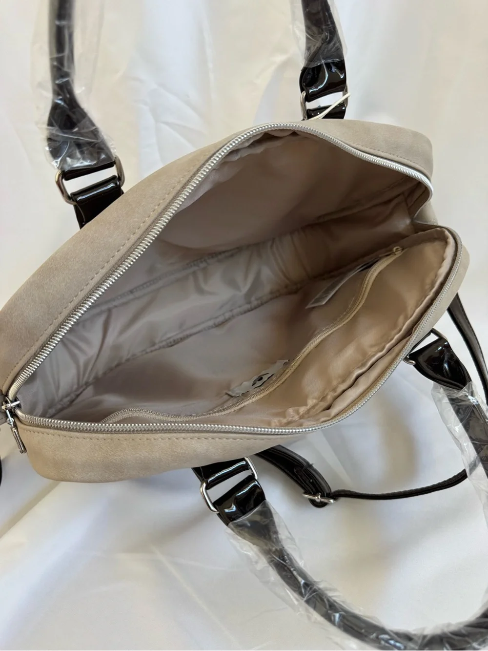 adidas Tan/Brown Patent Medium Airliner Bag
